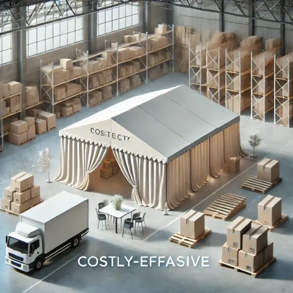 テント倉庫で経費削減